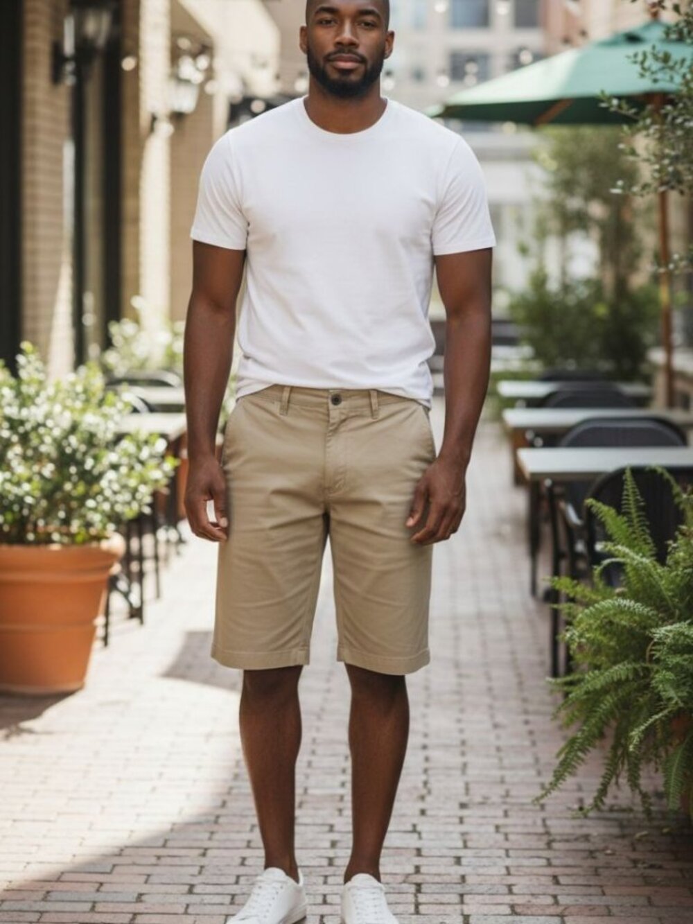 Savane Eco Start cargo Men's Beige Shorts Vintage wash size 42W